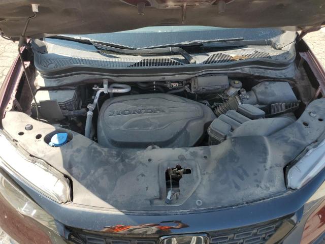 5FNYF8H55MB007937 - 2021 HONDA PASSPORT EXL RED photo 12