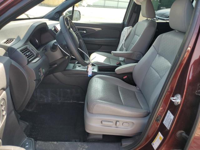 5FNYF8H55MB007937 - 2021 HONDA PASSPORT EXL RED photo 7