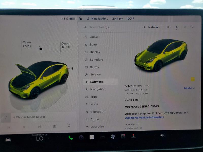 7SAYGDEE1PA159079 - 2023 TESLA MODEL Y Сұр фото 12