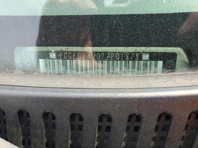 1GCEC14V07Z201878 - 2007 CHEVROLET SILVERADO C1500 CLASSIC SILVER photo 12