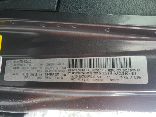 1C4HJXDGXLW271035 - 2020 JEEP WRANGLER U SPORT رمادي صورة 12