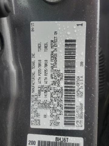 5TFUW5F19FX468564 - 2015 TOYOTA TUNDRA DOUBLE CAB SR/SR5 GRAY photo 12