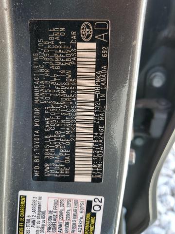 2T1KR32E85C457595 - 2005 TOYOTA COROLLA MA XR BLACK photo 12