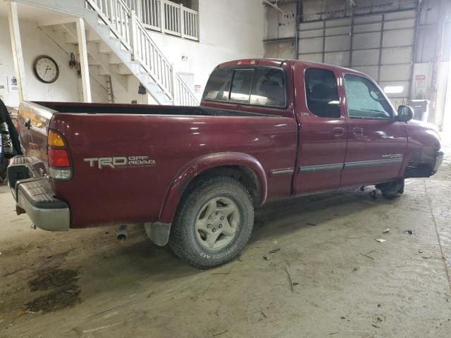 5TBBT4416YS005540 - 2000 TOYOTA TUNDRA ACCESS CAB RED photo 3