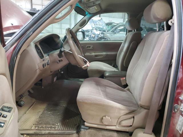 5TBBT4416YS005540 - 2000 TOYOTA TUNDRA ACCESS CAB წითელი ფოტო 7