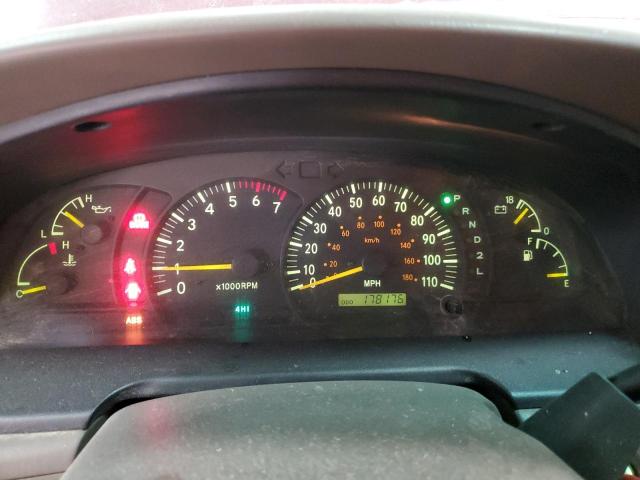 5TBBT4416YS005540 - 2000 TOYOTA TUNDRA ACCESS CAB წითელი ფოტო 9