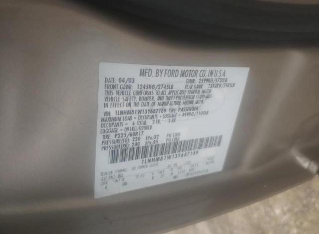 1LNHM81W13Y687189 - 2003 LINCOLN TOWN CAR EXECUTIVE GRAY photo 10