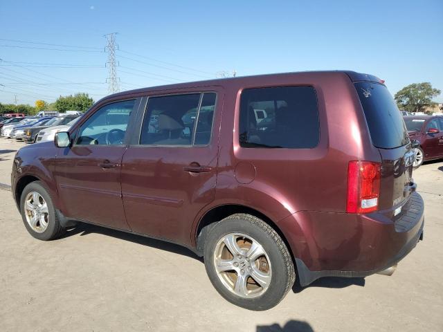 5FNYF4H58DB068904 - 2013 HONDA PILOT EXL BURGUNDY photo 2