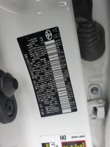 5YFBURHE2JP853136 - 2018 TOYOTA COROLLA L 白色 照片 12