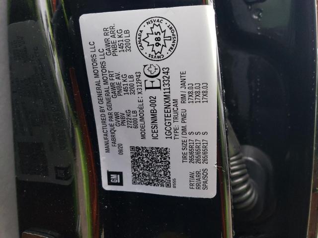 1GCGTEENXM1133243 - 2021 CHEVROLET COLORADO ZR2 BLACK photo 12