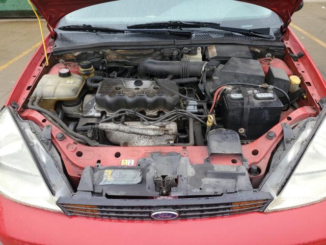 1FAFP33P22W238244 - 2002 FORD FOCUS LX RED photo 11