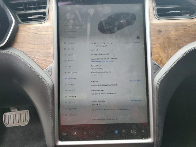 5YJSA1E21JF265325 - 2018 TESLA MODEL S Czarny zdjęcie 9