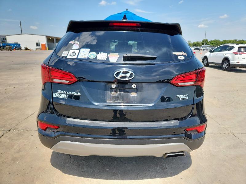 5NMZUDLB9HH029699 - 2017 HYUNDAI SANTA FE S შავი ფოტო 6