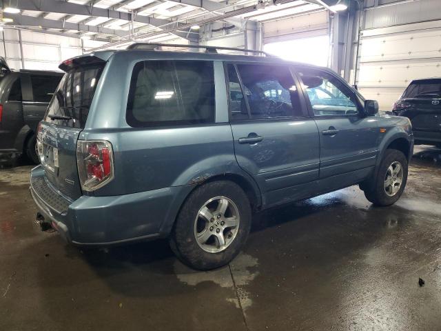 5FNYF18588B030870 - 2008 HONDA PILOT EXL ლურჯი ფოტო 3