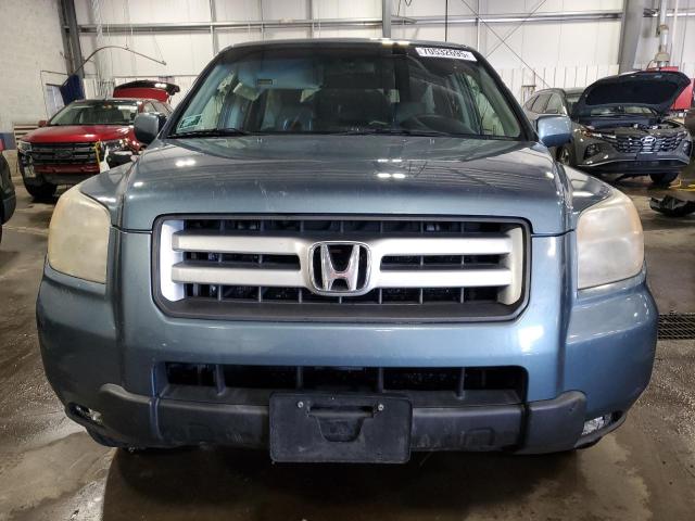 5FNYF18588B030870 - 2008 HONDA PILOT EXL ლურჯი ფოტო 5