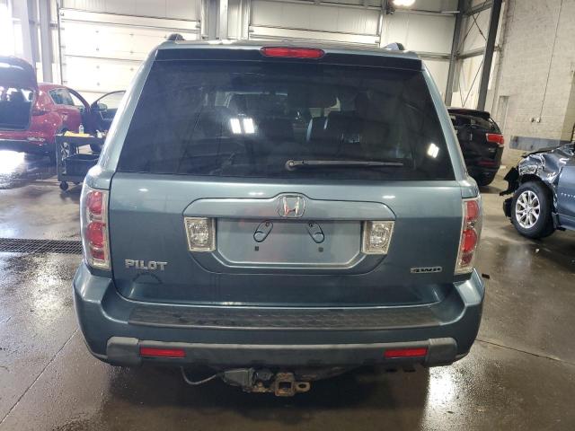 5FNYF18588B030870 - 2008 HONDA PILOT EXL ლურჯი ფოტო 6