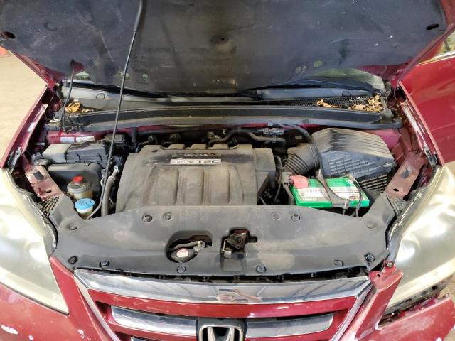 5FNRL38406B442813 - 2006 HONDA ODYSSEY EX MAROON photo 12