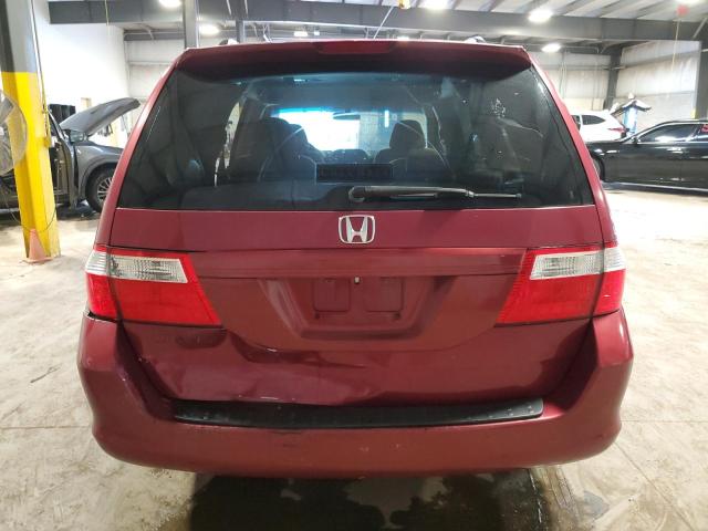 5FNRL38406B442813 - 2006 HONDA ODYSSEY EX MAROON photo 6