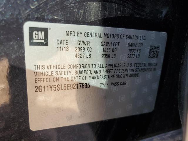 2G11Y5SL6E9217835 - 2014 CHEVROLET IMPALA LS BLACK photo 12