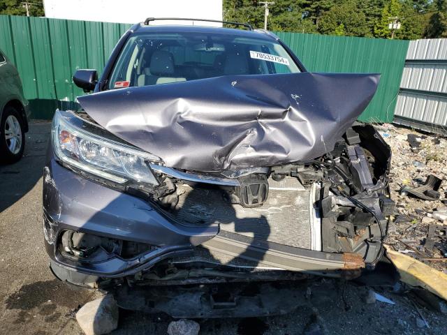 5J6RM4H70GL001494 - 2016 HONDA CR-V EXL GRAY photo 5