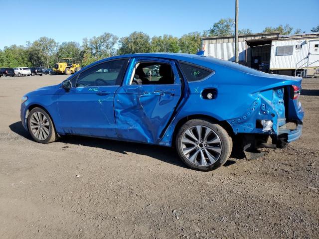 3FA6P0T90KR252629 - 2019 FORD FUSION SE BLUE photo 2