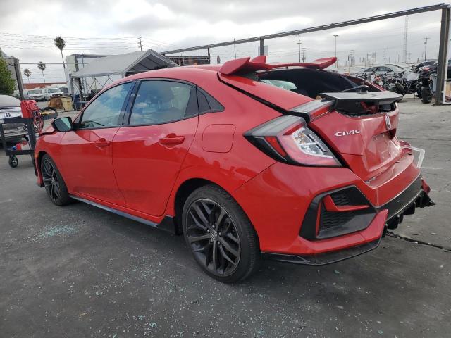 SHHFK7H45MU206585 - 2021 HONDA CIVIC SPORT RED photo 2