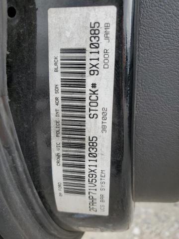 2FAHP71V59X110385 - 2009 FORD CROWN VICT POLICE INTERCEPTOR BLACK photo 12