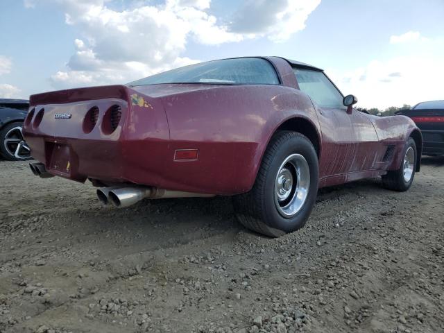 1G1AY8761BS405421 - 1981 CHEVROLET CORVETTE BURGUNDY photo 3