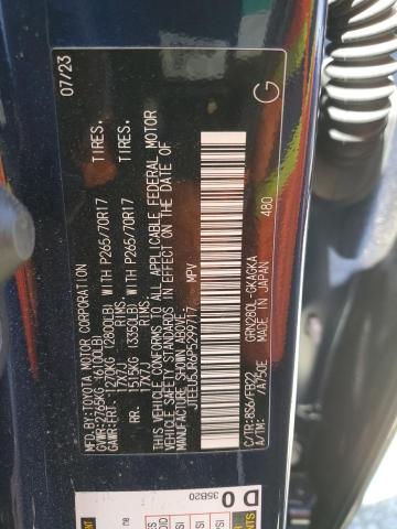 JTEEU5JR6P5299717 - 2023 TOYOTA 4RUNNER SR5 BLUE photo 14