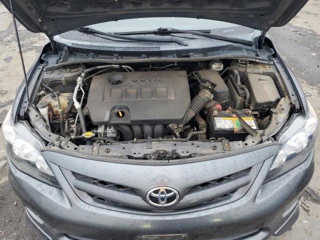 2T1BU4EE4BC723125 - 2011 TOYOTA COROLLA BASE GRAY photo 11