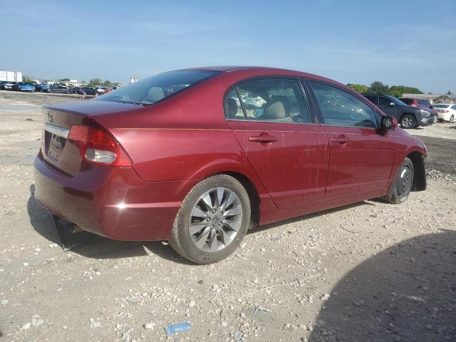 2HGFA16849H335993 - 2009 HONDA CIVIC EX BURGUNDY photo 3