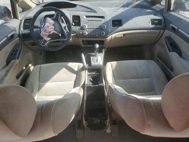 2HGFA16849H335993 - 2009 HONDA CIVIC EX BURGUNDY photo 8