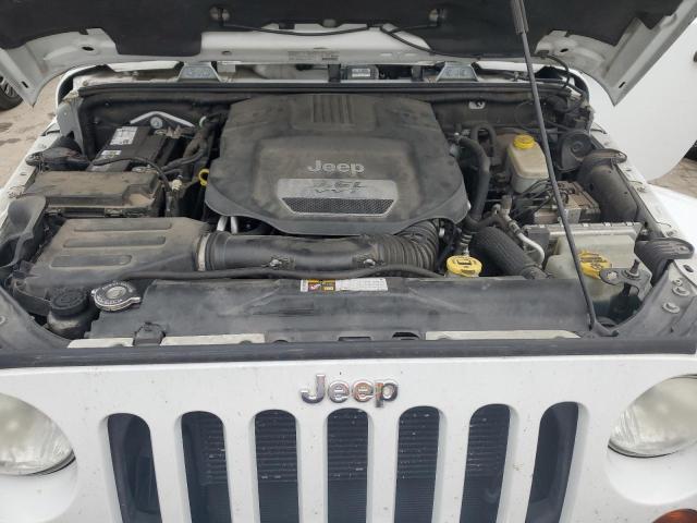 1C4AJWBG5DL669206 - 2013 JEEP WRANGLER SAHARA WHITE photo 11