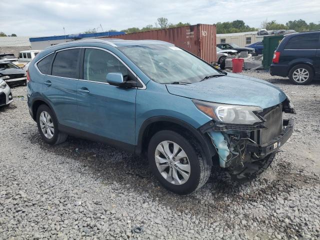 5J6RM4H79DL015227 - 2013 HONDA CR-V EXL BLUE photo 4