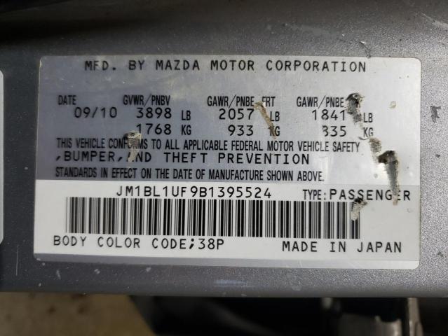 JM1BL1UF9B1395524 - 2011 MAZDA 3 I SILVER photo 12