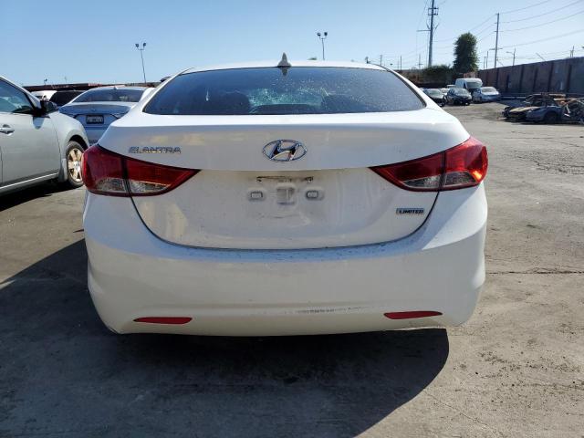 5NPDH4AE0DH423035 - 2013 HYUNDAI ELANTRA GLS WHITE photo 6