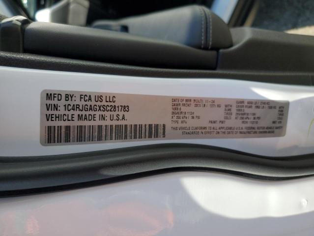 1C4RJGAGXSC281783 - 2025 JEEP GRAND CHER LAREDO 白色 照片 12