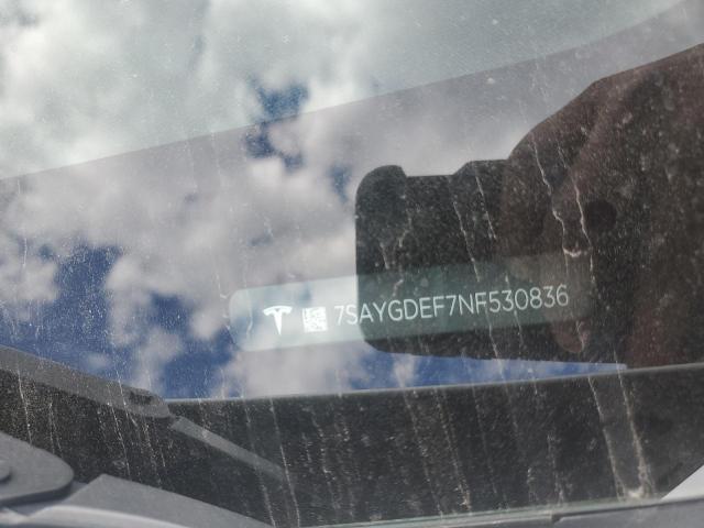 7SAYGDEF7NF530836 - 2022 TESLA MODEL Y Սպիտակ լուսանկար 12