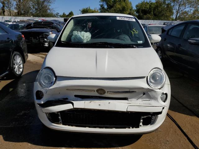 3C3CFFAR7ET205390 - 2014 FIAT 500 POP WHITE photo 5