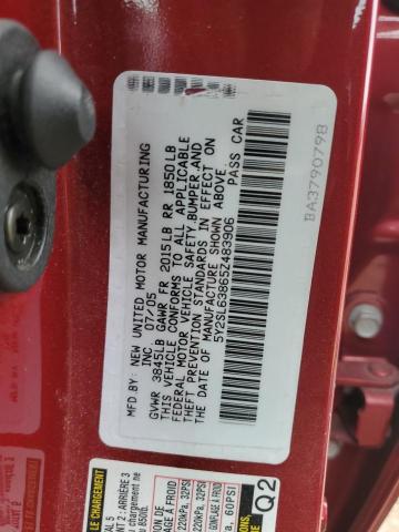 5Y2SL63865Z483906 - 2005 PONTIAC VIBE RED photo 12