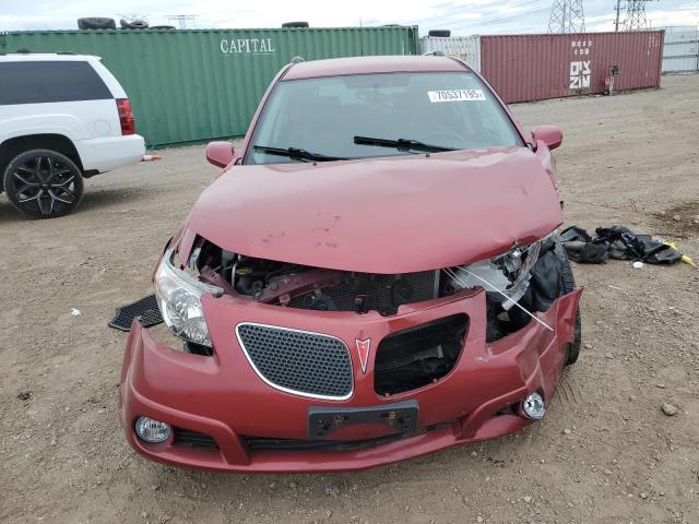 5Y2SL63865Z483906 - 2005 PONTIAC VIBE RED photo 5