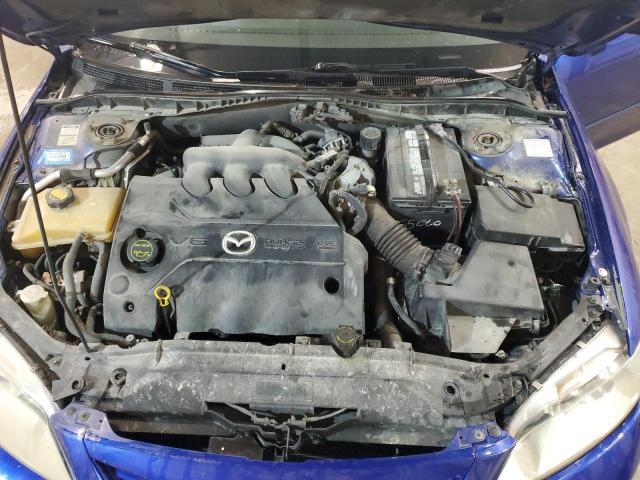 1YVHP80D855M73939 - 2005 MAZDA 6 S BLUE photo 11