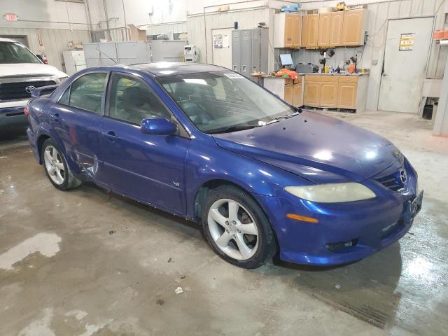 1YVHP80D855M73939 - 2005 MAZDA 6 S BLUE photo 4