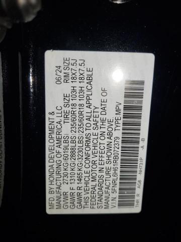 5FNRL6H61RB072379 - 2024 HONDA ODYSSEY EXL Qara foto 14