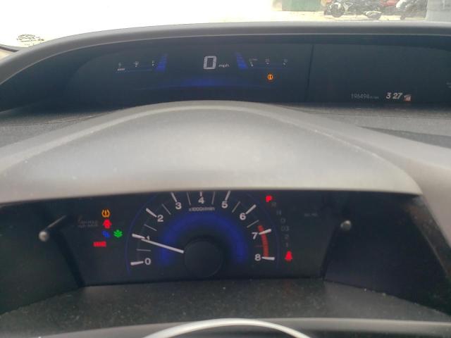 2HGFB2F58CH579405 - 2012 HONDA CIVIC LX BURGUNDY photo 9