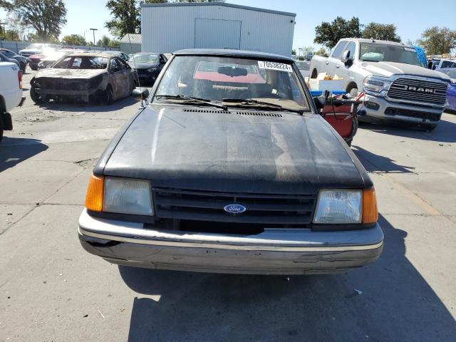 1FAPP9097JW322989 - 1988 FORD ESCORT PONY BLACK photo 5