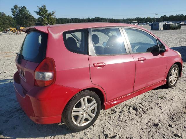JHMGD38637S012198 - 2007 HONDA FIT S RED photo 3