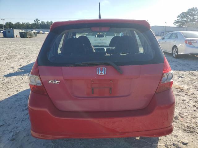 JHMGD38637S012198 - 2007 HONDA FIT S RED photo 6