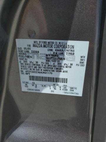 4F2YZ02ZX6KM01170 - 2006 MAZDA TRIBUTE I ლურჯი ფოტო 13