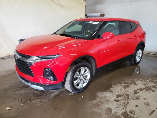 3GNKBHRS0MS569409 - 2021 CHEVROLET BLAZER 2LT RED photo 1